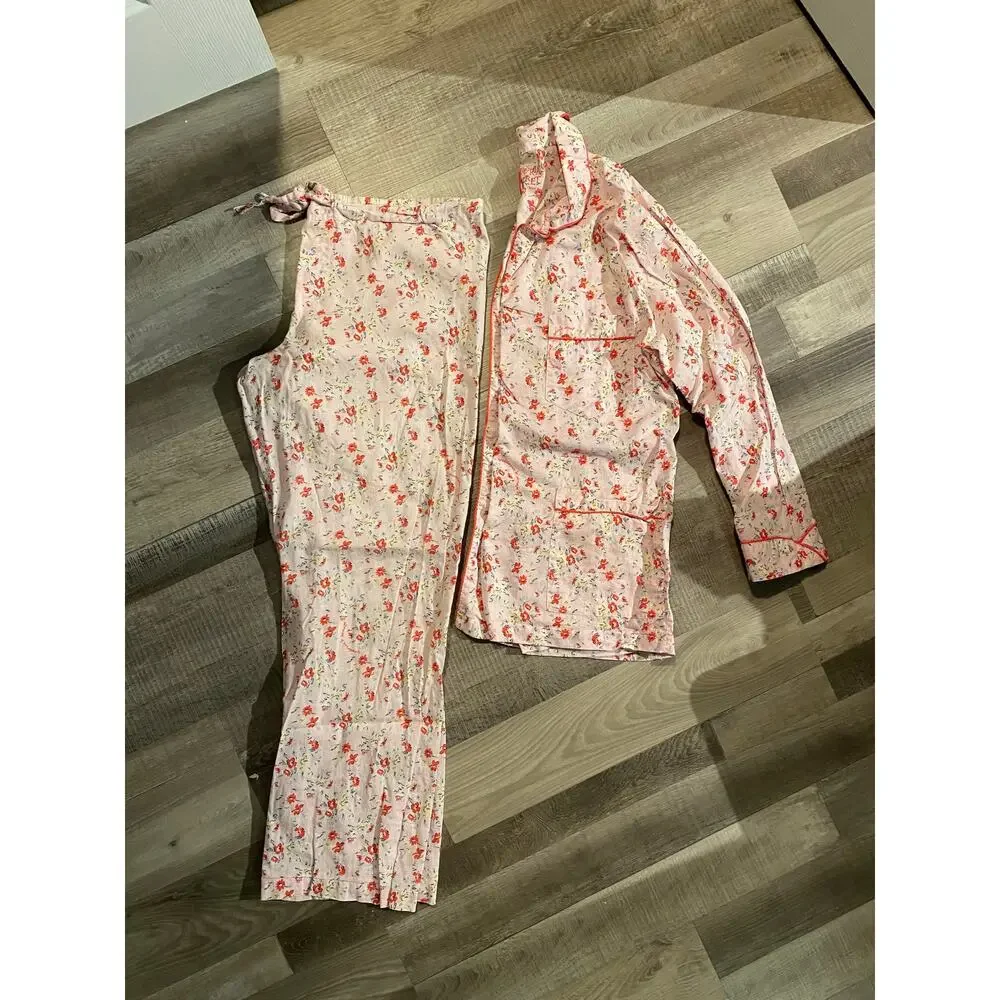 Vintage Victoria's Secret Pajama Set 100% Cotton Small - Picture 1 of 16